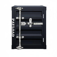 Shipping Container Nightstand manufacturing-inspired design Bedside Nightstand Lockable