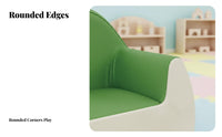 3 Pieces Reconfigurable Literacy Corner Furniture Soft and Safe kids' Sofa Set Easy to Clean Inspires Creativity for Toddlers