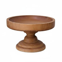 Wooden Cake Stand Vintage Serving Ware Reusable Tableware for Party