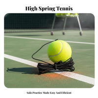 High Elasticity Cord Tennis Rebound Practice Tool Long-Lasting Solo Tennis Practice Tool Easy to Use for Beginners, Adults, Backyard