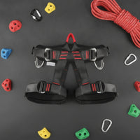 Climbing Sit Harness with Padded Waist High Strength Strong for Climbers, Climbers, Mountaineering