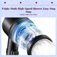 High-pressure detachable shower head