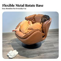 Rotating Armchair Designer-Inspired Lounge Chair Minimalist Design Ergonomic Comfort for Adults, Homeowners, Living Room