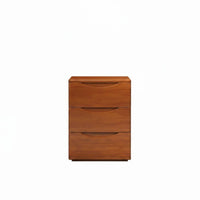 hardwood Wood Construction 3-Drawer Nightstand Nordic Design Bedside Table Fully Assembled Bedroom Furnishing Minimalist aesthetic for Apartment Dwellers, Homeowners, Dorm Room, Home Office, Hallway, Nursery