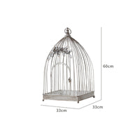 Birdcage with Arched Door Rustic Decorative Birdcage Charming for Weddings