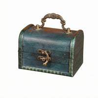 Vintage Storage Box Hinged Lid Vintage Storage Chest Latch Closure