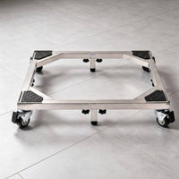 Adjustable Mobile 360-Degree Rotating Degree Swivel Wheels Rolling Appliance Simple Setup to Assemble Laundry Appliance Stand for Home