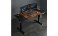 Electric Standing Desk Rectangular Tabletop Height Adjustable Desk Flat Desktop