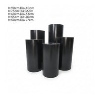 5 Pieces Cake Pedestal Stand Different Heights Dessert Display Stand Solid-Sided Event Decor for Wedding Reception