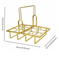 Foldable Beer Rack Portable Drink Carrier Reusable for Bartenders