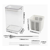Yogurt Strainer Fine Mesh Yogurt Strainer with Spoon Whey Separator Stainless Steel for Home Cooks, Kitchen