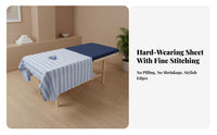 Soft and Comfortable Massage Table Cover with Face Hole Machine Washable Massage Table Face Hole Sheet Skin-Friendly for Beauticians