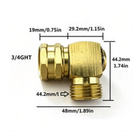 4 Pieces Right Angle Brass Fitting Compact Fittings Long-Lasting for Plumbers