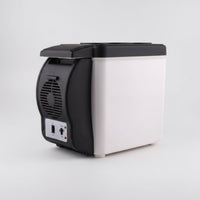 12V Car Cooler-Warmer Compact Cooler and Warmer Two-Modefunction Portable Refrigerator with Strap Small for Travelers, Commuters, Road Trips, Picnics