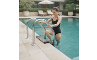 Stainless Steel Pool Ladder Step with Screws Universal Pool Ladder Step Replacement Sturdy Hardware Corrosion-Resistant