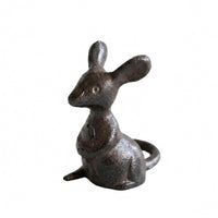Rustic Decor Vintage Look Cast Iron Figurine Desktop-Friendly