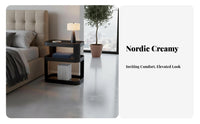 2-Tier Nightstand Space-Saving 2-Tier Accent Table adaptable Use for Dorm Room