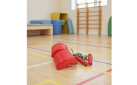 2 Pieces Stepping Stones with Rope Handles Textured Sensory Stepping Stones Balance Training Kit Molded Play Equipment Portable
