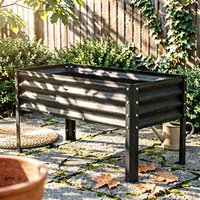 Galvanized Metal Garden Bed Corrugated Metal Raised Garden Bed Black