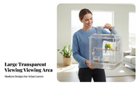Clear-Front Bird Habitat Easy to Clean Avian Habitat Unobstructed View