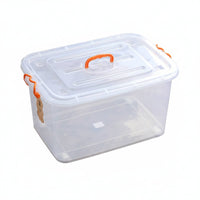 Clear Lidded Container adaptable Clear Lidded container Grooved Lid for Dorm Room