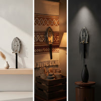 African Shaker Metal Shaker with Bells Traditional Rattle for Live Music, Cultural Performances, Rehearsals