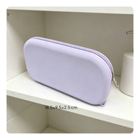 Large Capacity Silicone Zip Pouch Easy to Clean Silicone Makeup Pouch Multi Purpose Zipper Makeup Bag for Bathroom