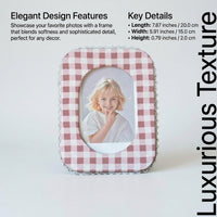 Plush Photo Frame, Abstract Style