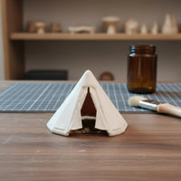 2 Pieces 1:64 Camping Tent Miniature Scene Decoration Display Decor Realistic