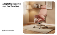 Ergonomic Desk Seat Compact Size Swivel Chair Adjustable Armrests for Study Room