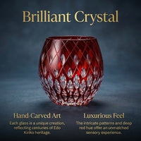Kiriko-style Crystal Whiskey Glass, 201-300ml