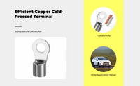 OT Copper Cold-Pressed Round Wire Lug