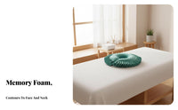 Removable Washable Cover Beauty Bed Headrest Cushion Soft and Supportive U-Shaped Face down Pillow Easy to Clean for Spas, Medical Office