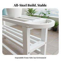Multi-Level Rolling Planter Shelf with casters Flower Pot Holder Stable framework
