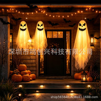 3-Pack Halloween Hanging Evil Mesh Ghost Decorations for Outdoor Lawn, Porch, Indoor