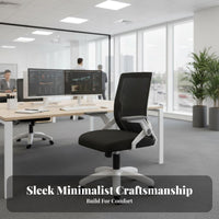 Ergonomic Task Chair Latex Seat Pad Mesh Spine Rolling Chair Adjustable Height Lumbar Support for Students, Study Room