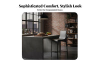 Saddle Seat High Stool with Spine Supportrest Nordic Aesthetic Saddle Seat Stool Utilitarian Design Footrest for Bar Owners