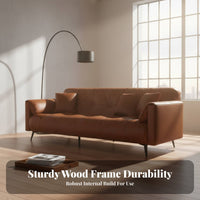 Three-Seater Folding Sofa Bed VersatileUse Folding Foam Sofa Bed Vintage design Living Room Furniture for Small Apartment Dwellers, People Hosting Guests