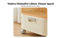 Narrow Rolling Cart Space-Saving Drawer Unit Multi-Purpose for Bedroom, Students