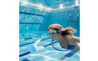 Coiled Snorkel Transparent Mouthpiece Breathing Tube Water Sports Gear Silicone