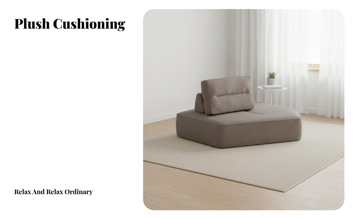 Movable Modules Tofu Block Couch Minimalist design sectional Sofa Thickened padding Living Room Furniture unrestricted Combination for Small Apartment Dwellers, Homeowners, Young Adults, Lounge Area