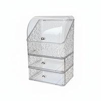 Desktop Makeup Case with Drawers particleprotective Multi-Compartment Makeup Box