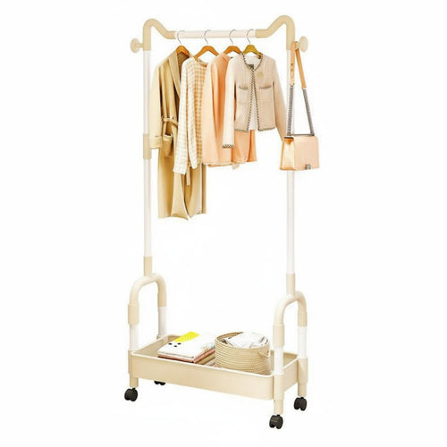 complimentarystanding Garment Rail with storage areaSaving for children