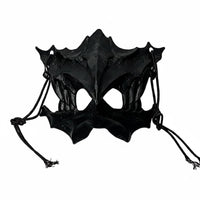 Mythological Design Demonic creature Halfface covering Intricate features Horror Character face covering Adjustable Strap Costume Accessory for Halloween fans, Cosplayers, Adults, Cosplay festivitys, Stage Performances, fancy dress ball Balls, Nightclubs