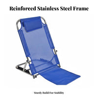 Adjustable Bed Lounger with Armrests Foldable Design Adjustable Floor Lounger
