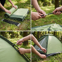 Outdoor Pop-Up Beach Tent Sun Shelter for Camping Hiking Picnic