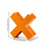 X-Shaped Bookshelf Slim Mini Bookshelf Freestanding Magazine Rack Space-Saving Book Organizer Narrow for Readers, Reading Nook