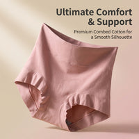 Women's High Waist Underwear with Shaping Control, 60-Count Combed Material Knickers Multipack for Ladies, Postpartum C Section Triangle Briefs