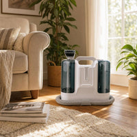 Multi-Attachment Carpet and Upholstery Stain Cleaner Compact Portable Upholstery Cleaner Strong Suction Textile Cleaning Machine Hard-to-Reach for Pet Owners, Families, Sofas, Carpets, Car Interior