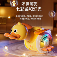 Electric Rotating Duck Toy for Baby Crawling with Sound and Light
